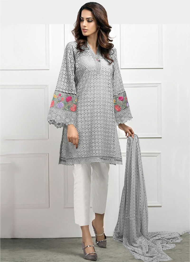 Maria.B Block Buster Vol 2 Pure Cotton Designer Embroidered Pakistani Suit Collection 141-145
